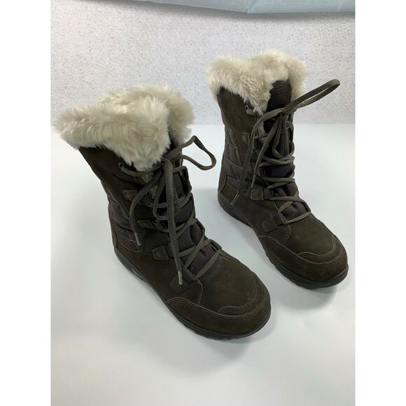 Columbia Womens snow Boots Suede Insulated Winter Sz 5.5 - Picture 10 of 10
